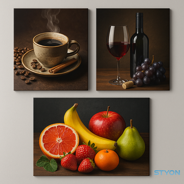 🍷 Essen & Genuss – Kulinarische Wandbilder für Feinschmecker | STYON