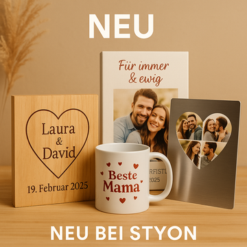 🆕 Neu bei Styon – Entdecken Sie unsere neuesten personalisierten Geschenkideen