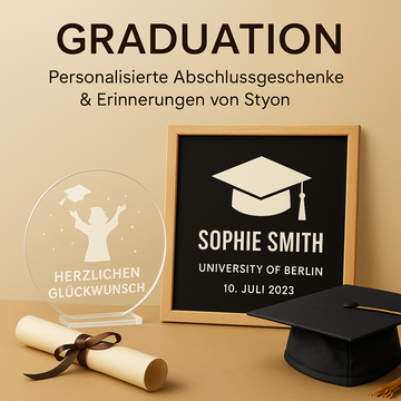 Graduation – Personalisierte Abschlussgeschenke & Erinnerungen von Styon