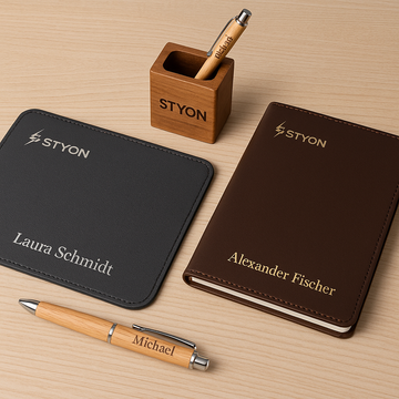🖋️ Personalisierte Büro-Accessoires von STYON – Stil & Individualität am Arbeitsplatz