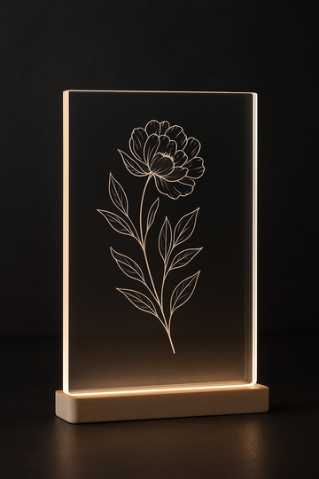 Acrylgravur – Moderne Eleganz in transparenter Form