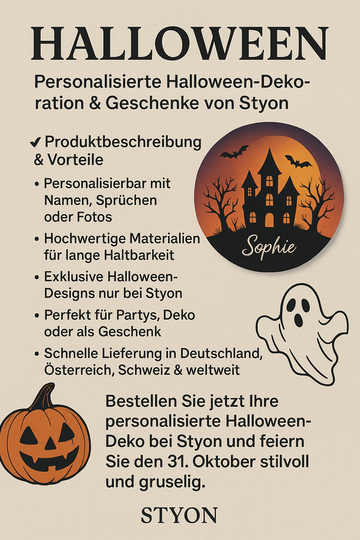 Halloween – Personalisierte Halloween-Dekoration & Geschenke von Styon