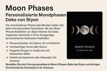 Moon Phases – Personalisierte Mondphasen-Deko von Styon