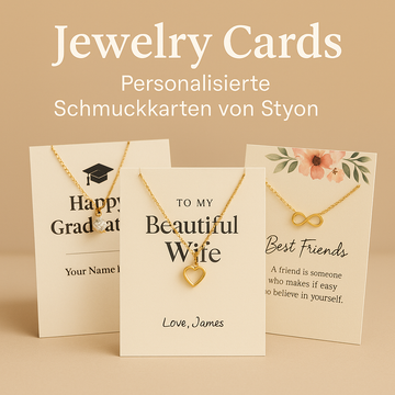 Jewelry Cards – Personalisierte Schmuckkarten von Styon