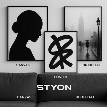 ⚫⚪ Schwarz-Weiß Kunst – Elegante Wandbilder in zeitlosem Stil | STYON
