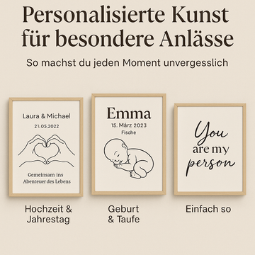 Personalisierte Kunst für besondere Anlässe – So machst du jeden Moment unvergesslich