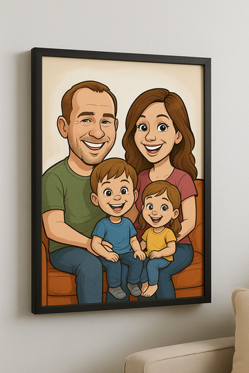 Familienkarikaturen – Eure Liebsten vereint in einem Kunstwerk