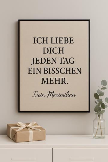 🎁 Personalisierte Bilder mit Botschaft – Das perfekte Geschenk für jeden Anlass