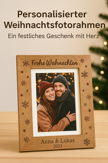 Personalisierter Weihnachtsfotorahmen – Ein festliches Geschenk mit Herz