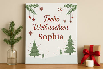 Personalisiertes Weihnachtsgeschenk – Einzigartiges Wandbild zu Weihnachten