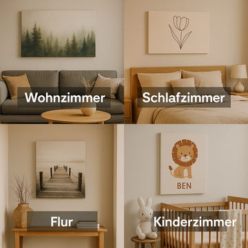 Wanddekoration für jedes Zimmer: So findest du das perfekte Bild