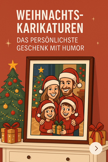 Weihnachtskarikaturen – Das persönlichste Geschenk mit Humor