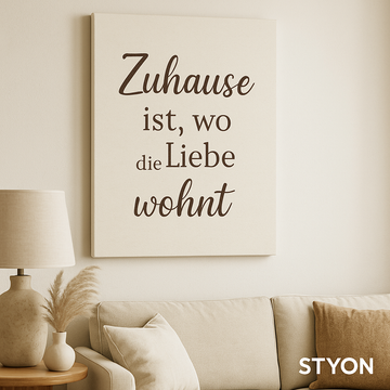 Wandbilder mit Spruch: Worte, die Wände sprechen lassen