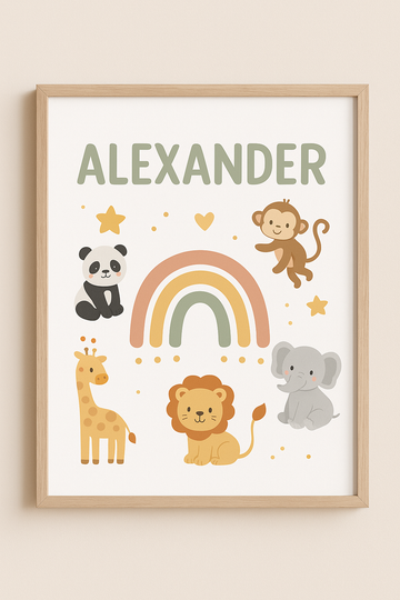 Personalisierte Kinderposter – Magische Dekoration fürs Kinderzimmer