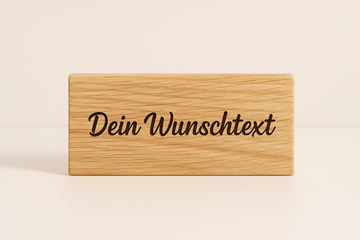Neu bei STYON: Personalisiertes Rechteck-Dekoschild mit Wunschtext