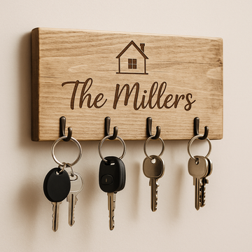 Schlüsselhalter aus Holz – Personalisierte Geschenkidee für jedes Zuhause