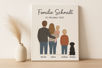 Familienbilder mit Herz: Warum personalisierte Wandbilder das perfekte Geschenk sind