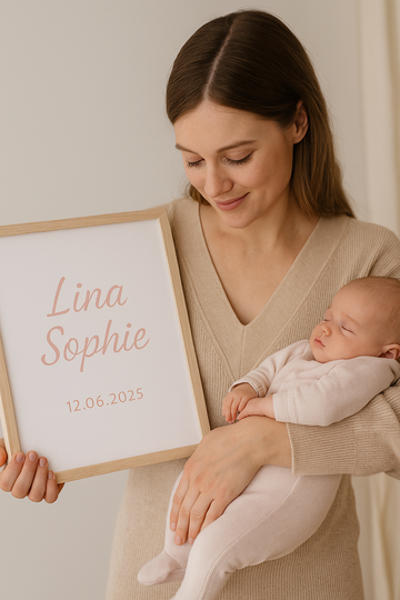 Zur Geburt ein personalisiertes Wandbild – Ein Geschenk fürs Leben
