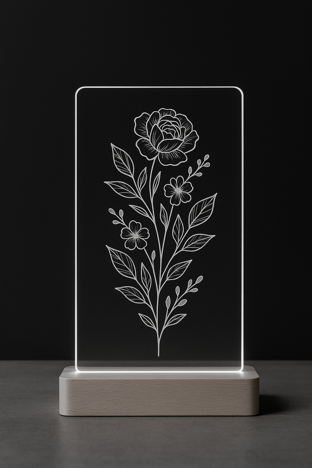 Acrylgravur – Moderne Eleganz in Transparenz