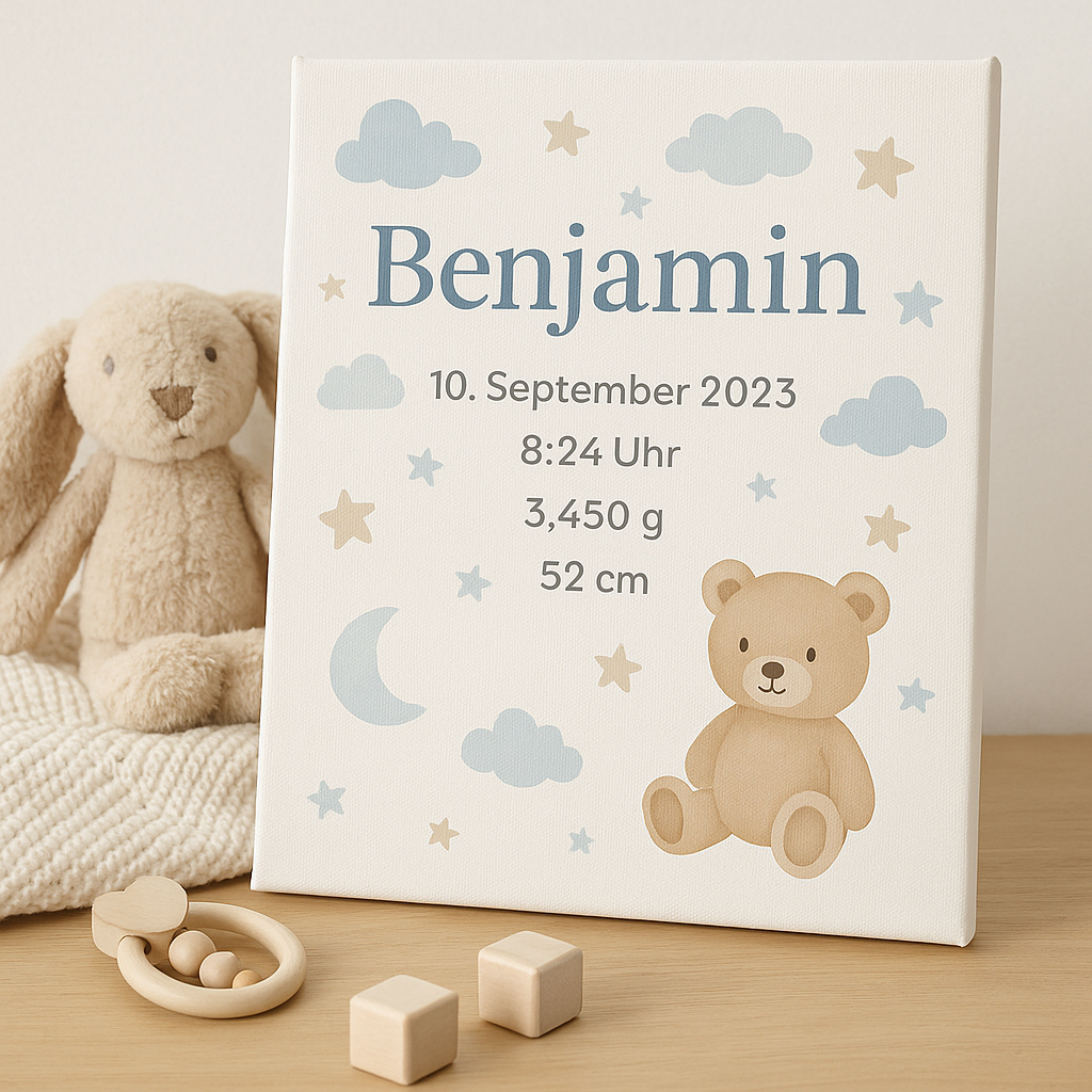 Willkommen auf der Welt – Personalisierte Geschenke zur Geburt & Taufe von STYON