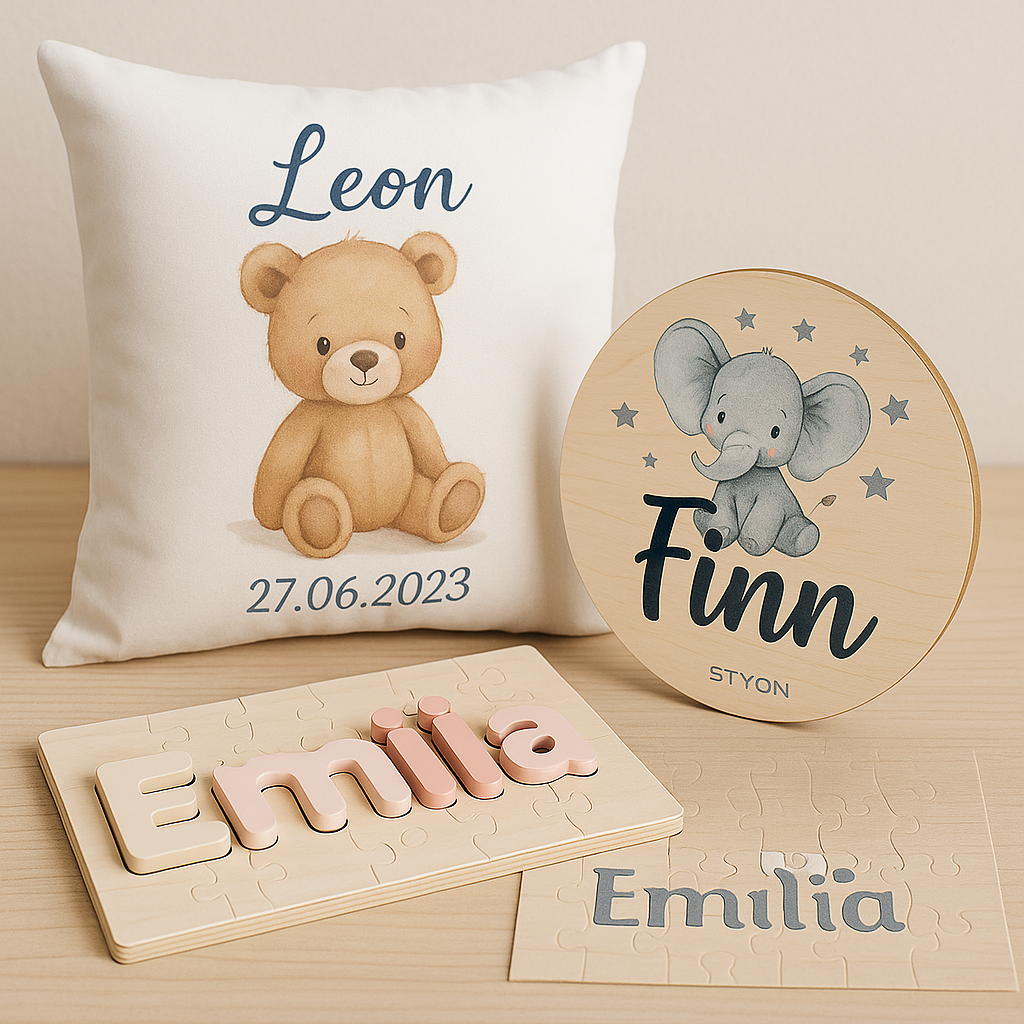 🧸 Personalisierte Kinderprodukte von STYON – Liebevolle Geschenke für die Kleinen