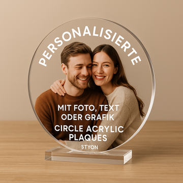 Circle Acrylic Plaques – Personalisierte runde Acrylplatten von Styon