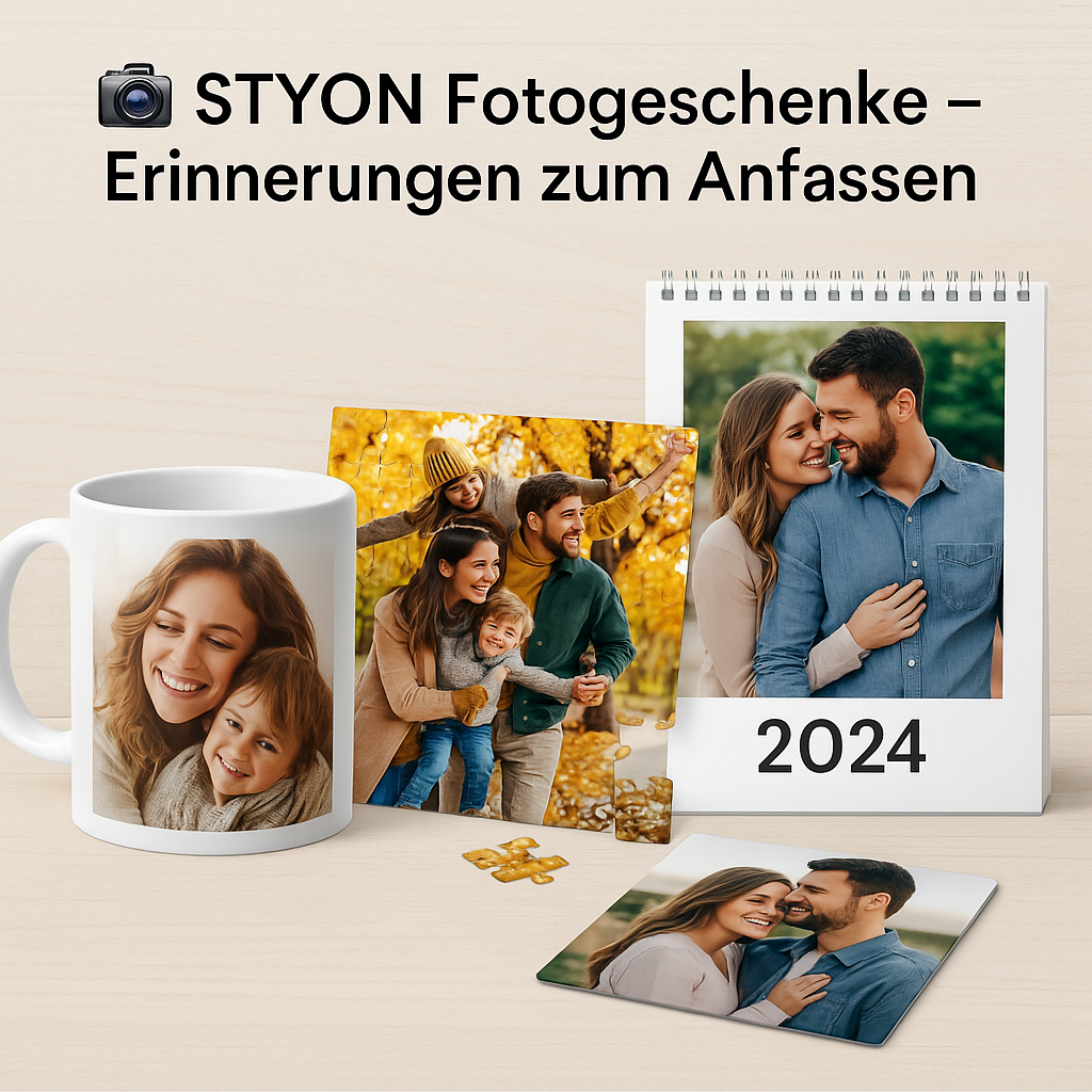 📸 STYON Fotogeschenke – Erinnerungen zum Anfassen