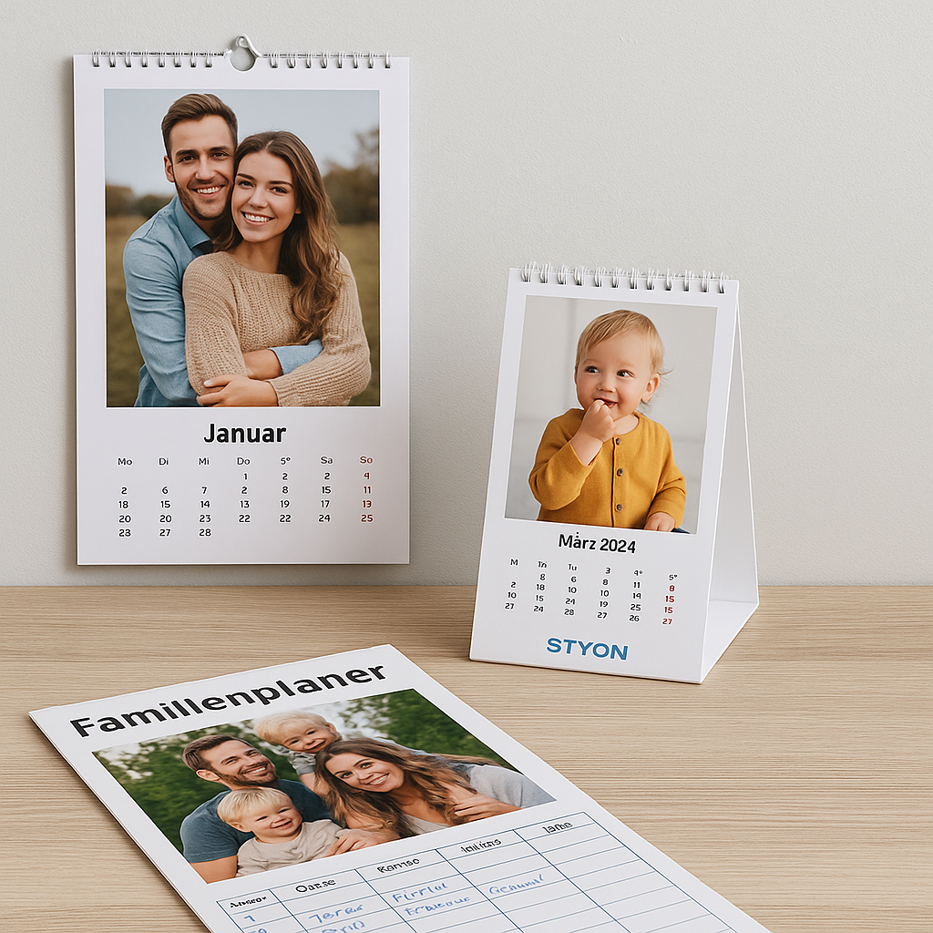📅 STYON Fotokalender – Persönliche Momente für jeden Monat
