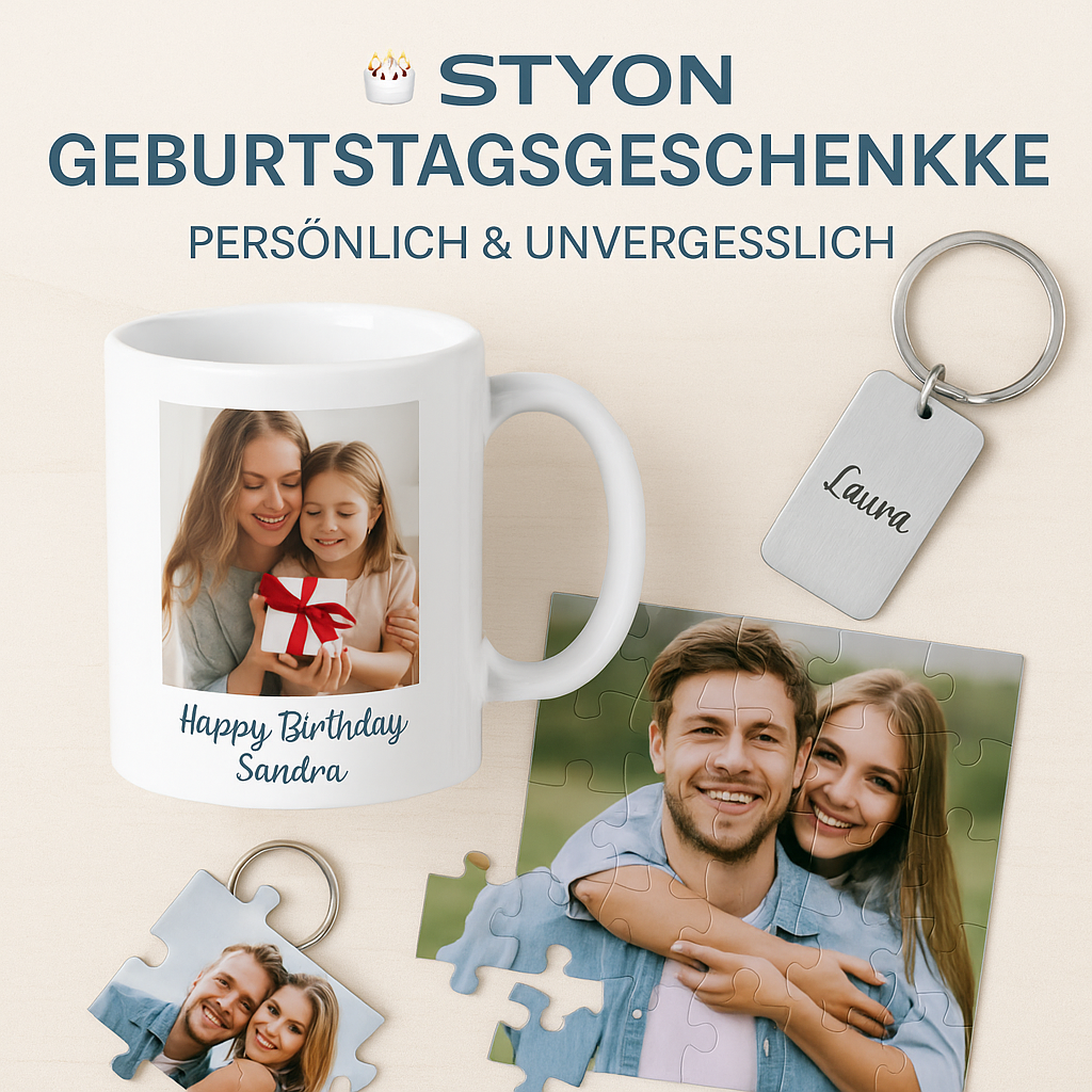 🎂 STYON Geburtstagsgeschenke – Persönlich & unvergesslich