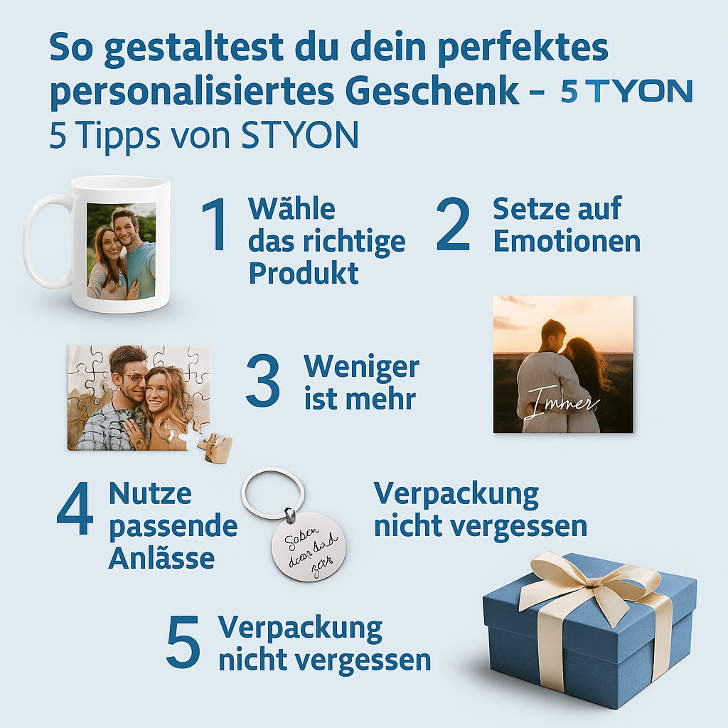 🎨 So gestaltest du dein perfektes personalisiertes Geschenk – 5 Tipps von STYON