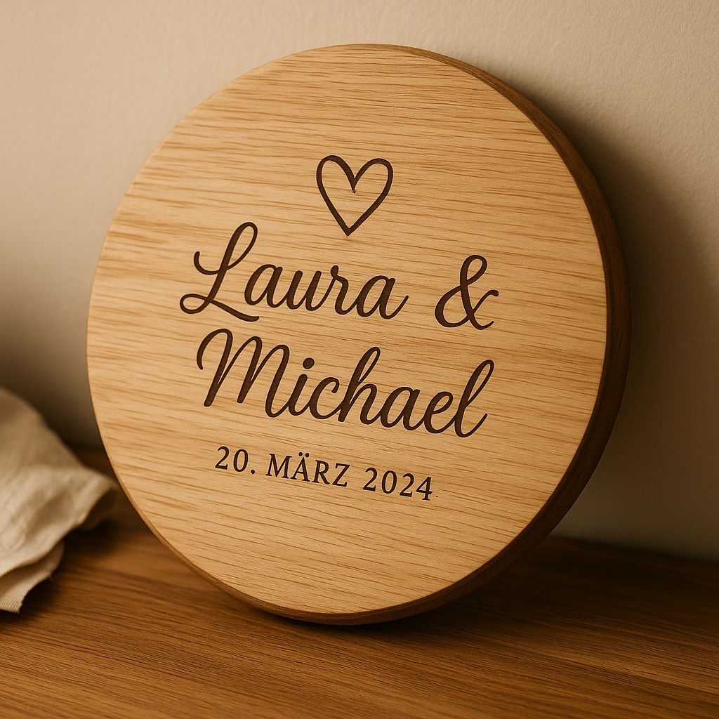 ✨ Personalisierte Holztafel – Ein Geschenk, das für immer bleibt