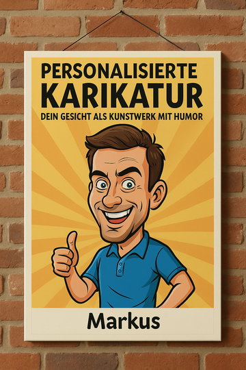 Personalisierte Karikatur – Dein Gesicht als Kunstwerk mit Humor