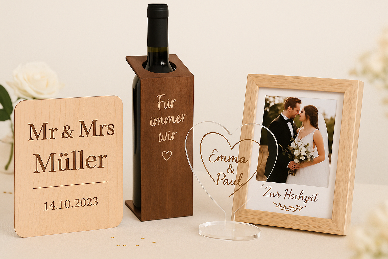 Für den schönsten Tag im Leben – Personalisierte Hochzeitsgeschenke von STYON