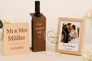 Für den schönsten Tag im Leben – Personalisierte Hochzeitsgeschenke von STYON