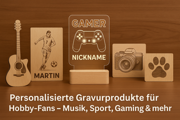 Personalisierte Gravurprodukte für Hobby-Fans – Musik, Sport, Gaming & mehr | STYON