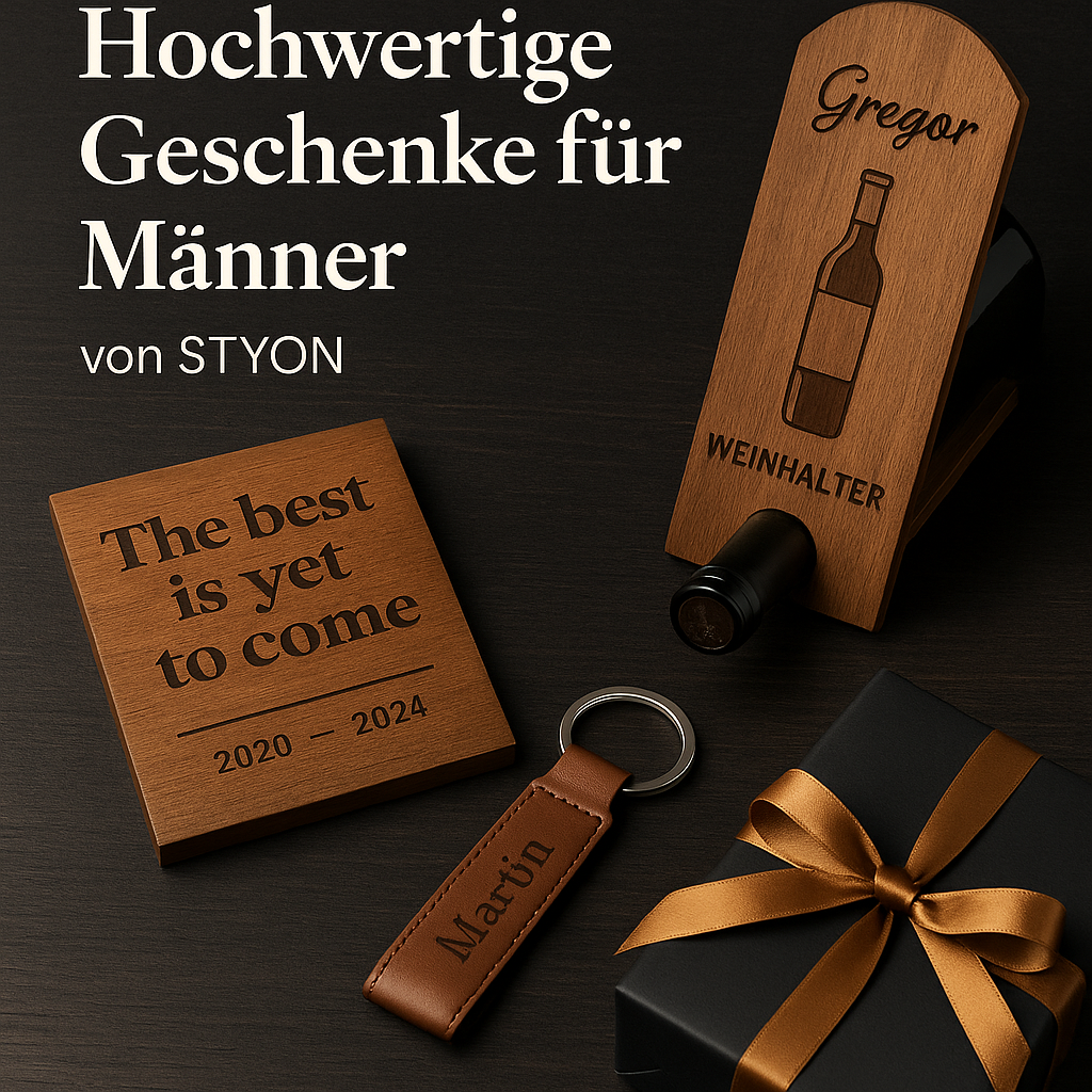 Stilvoll & persönlich – Hochwertige Geschenke für Männer von STYON