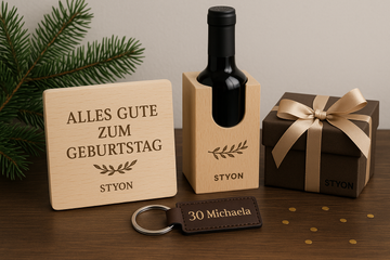 Einzigartige Geburtstagsgeschenke mit Gravur – Persönlich. Stilvoll. STYON.