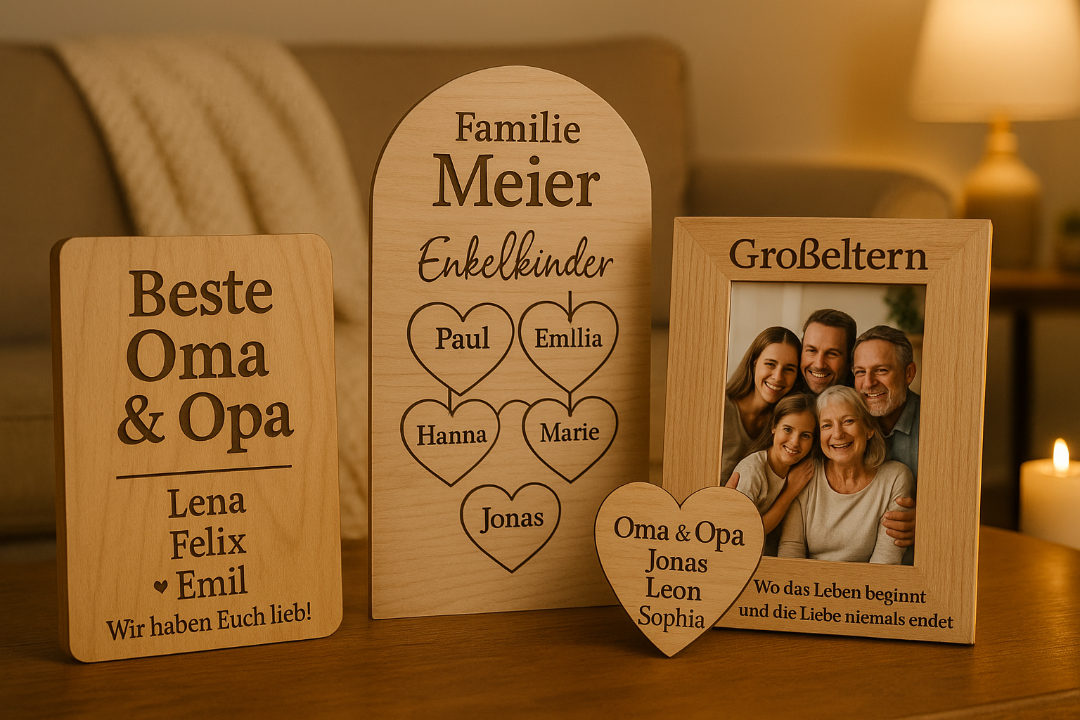 Erinnerungen, die bleiben – Personalisierte Geschenke für Großeltern von STYON
