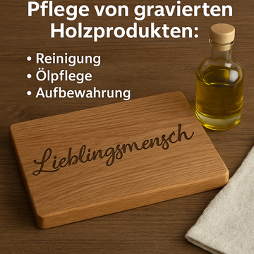 Pflege von gravierten Holzprodukten: So bleiben sie lange schön