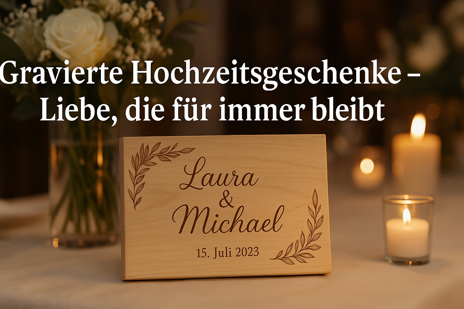Gravierte Hochzeitsgeschenke – Liebe, die für immer bleibt