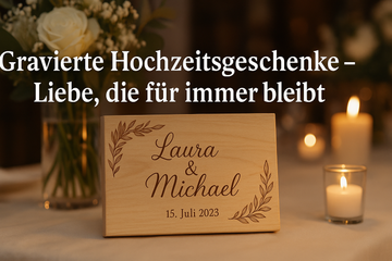 Gravierte Hochzeitsgeschenke – Liebe, die für immer bleibt