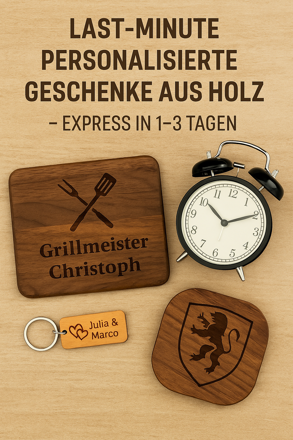 👉 Last-Minute personalisierte Geschenke aus Holz: Was ist wirklich noch rechtzeitig?