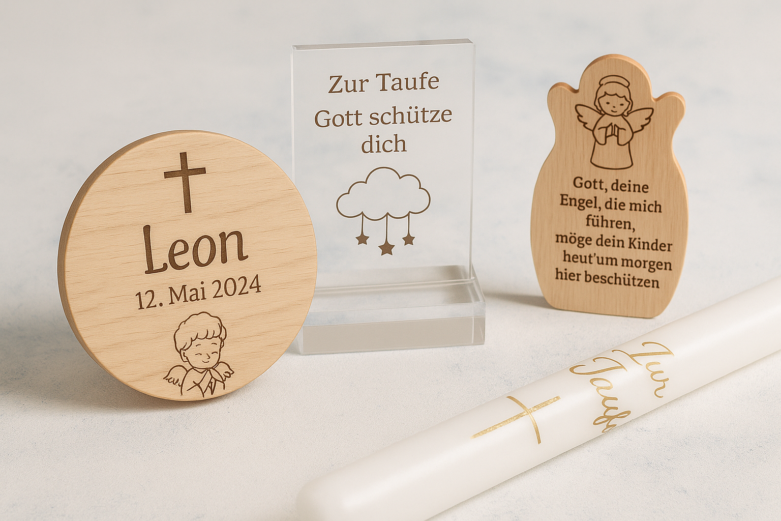 Segen & Erinnerung – Personalisierte Geschenke zur Taufe von STYON