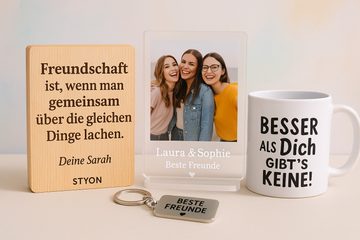 Freundschaft, die bleibt – Personalisierte Geschenke für Freunde von STYON