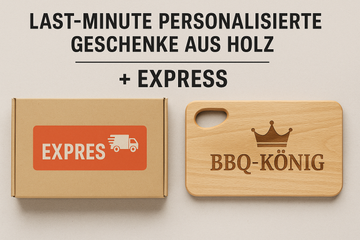 Last-Minute personalisierte Geschenke aus Holz: Was ist wirklich noch rechtzeitig?