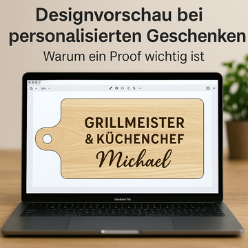Designvorschau bei personalisierten Geschenken: Warum ein Proof wichtig ist
