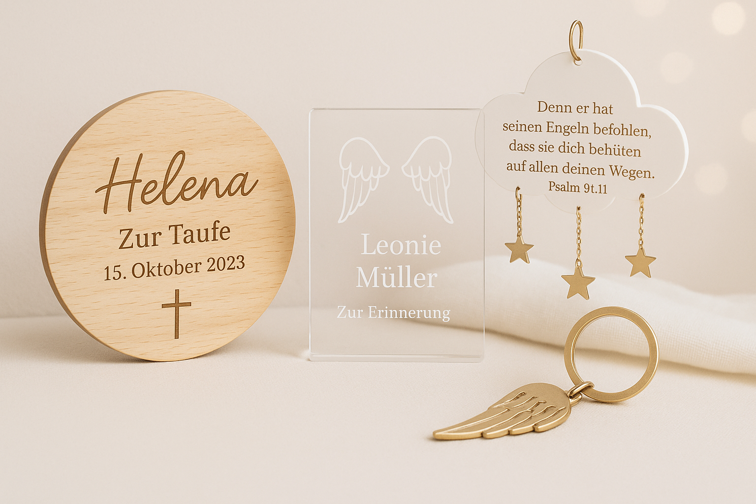 Segen & Erinnerung – Personalisierte Geschenke zur Taufe von STYON