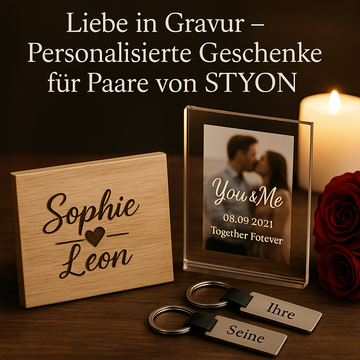 Liebe in Gravur – Personalisierte Geschenke für Paare von STYON