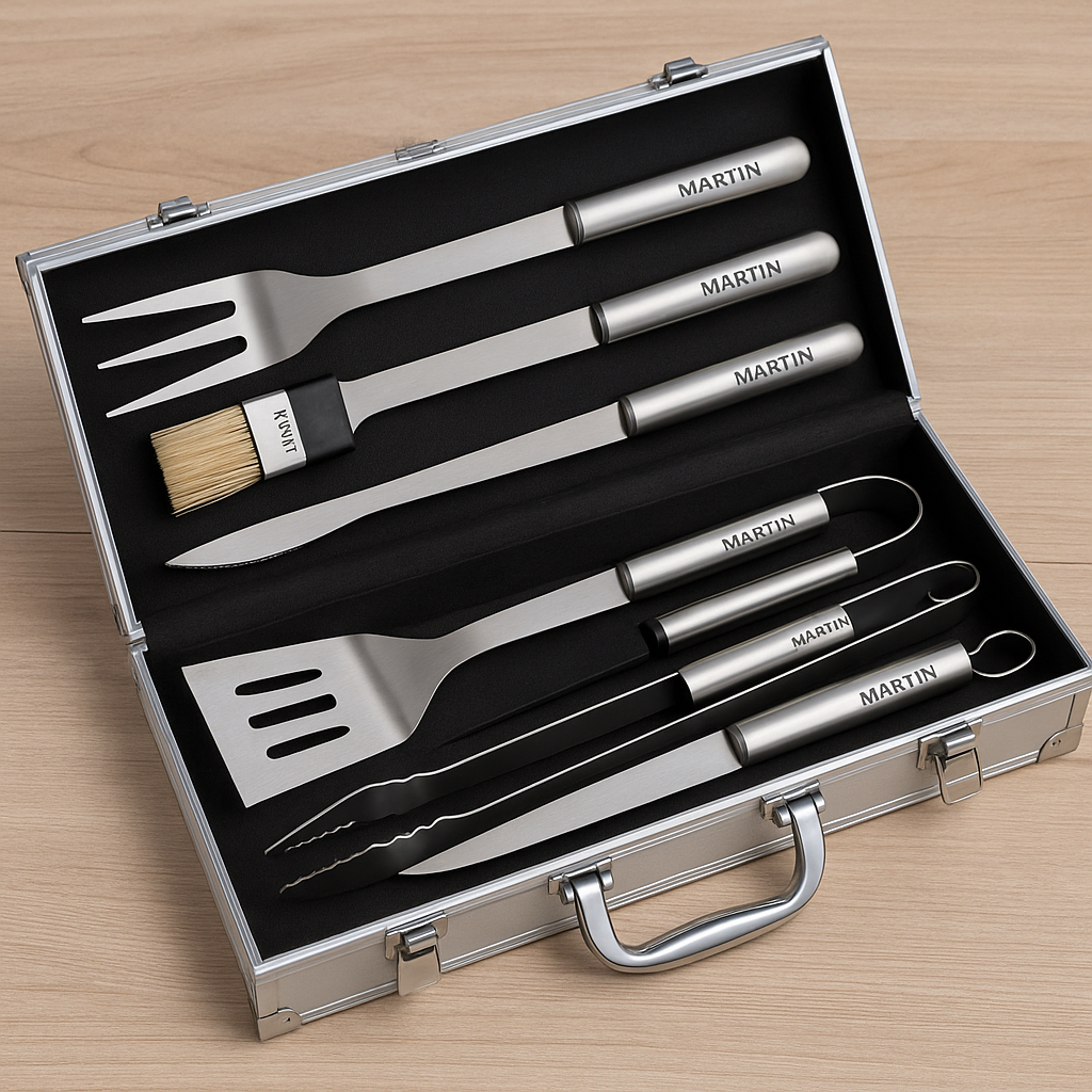 Personalisierter Grillbesteckkoffer – Das perfekte Geschenk für echte Grillmeister!