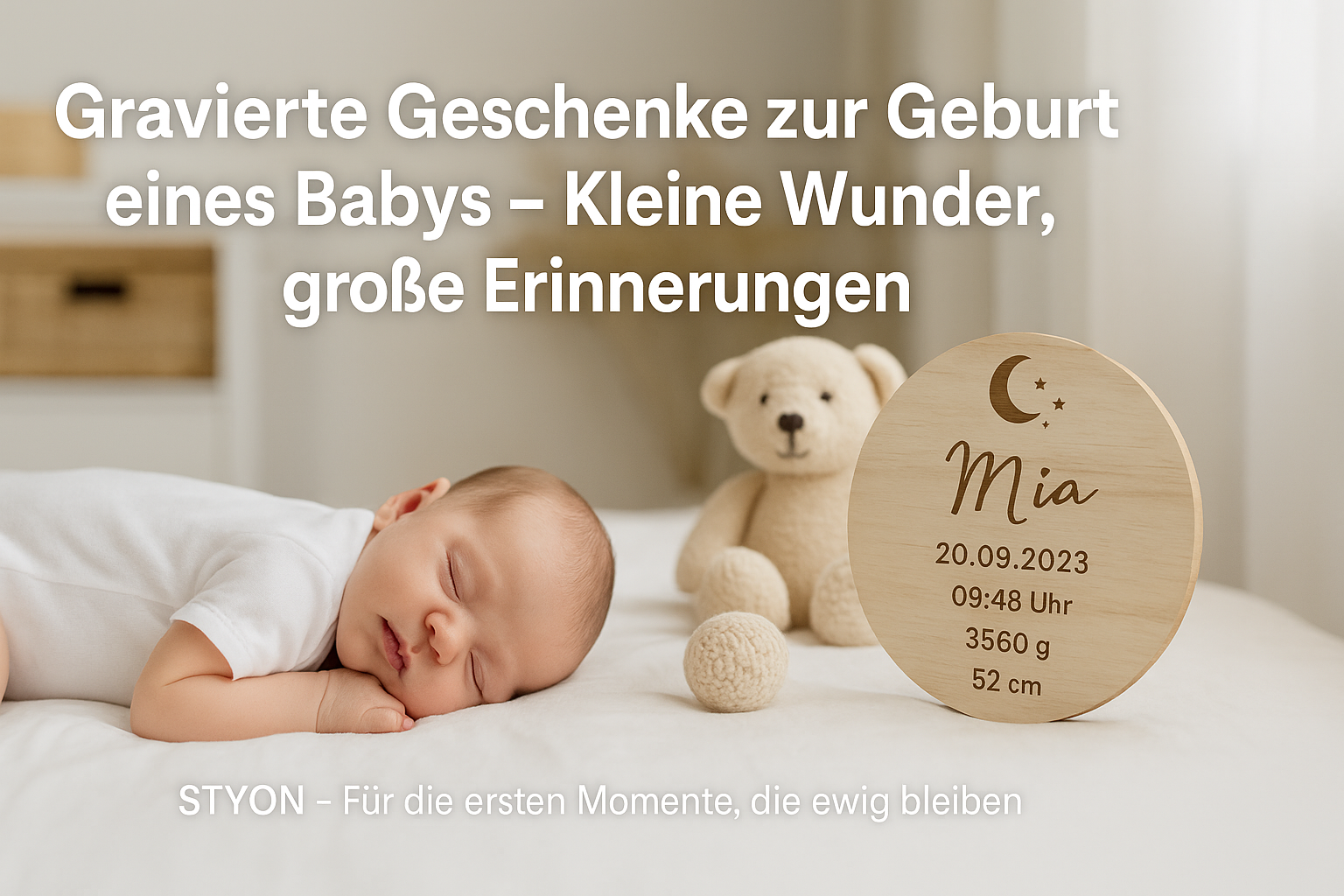 Gravierte Geschenke zur Geburt eines Babys – Kleine Wunder, große Erinnerungen
